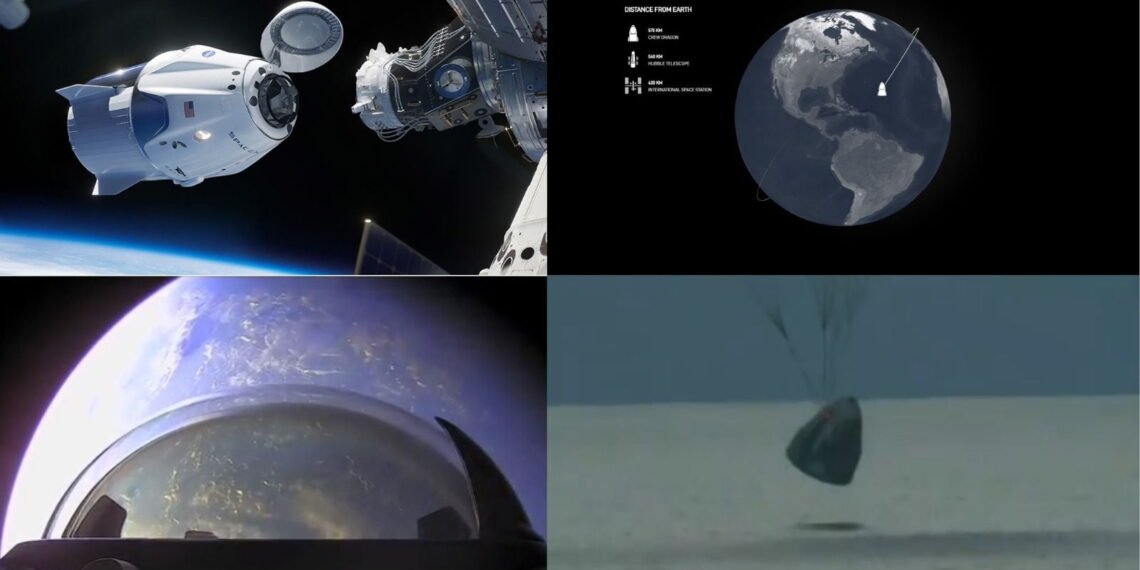 SpaceX’s Inspiration4 mission splashes down safely in Atlantic Ocean