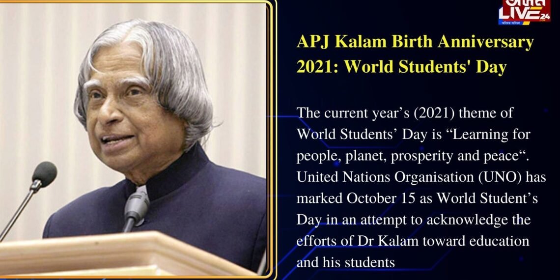 Birth Anniversary of Dr. APJ Abdul Kalam 2021: World Students’ Day 2021
