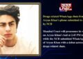 Drugs related WhatsApp chats from Aryan Khan’s phone submitted in court by NCB