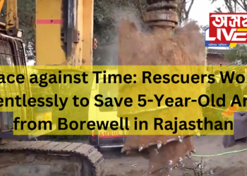Race against Time: Rescuers Work Relentlessly to Save 5-Year-Old Aryan from Borewell in Rajasthan