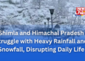 Shimla and Himachal Pradesh Struggle with Heavy Rainfall and Snowfall, Disrupting Daily Life