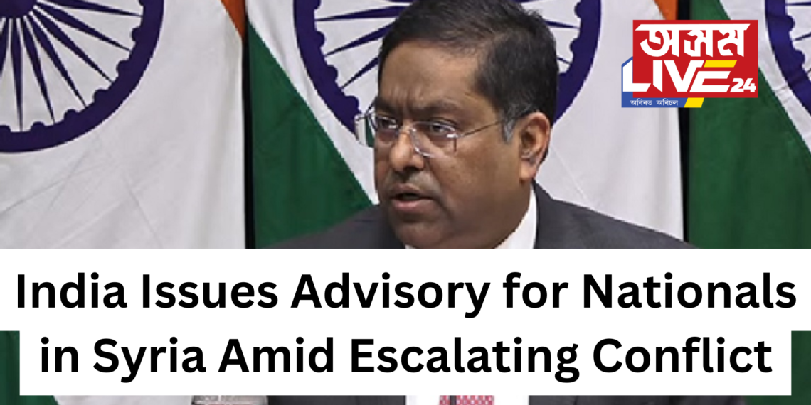 India Issues Advisory for Nationals in Syria Amid Escalating Conflict