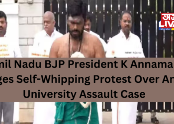Tamil Nadu BJP President K Annamalai Stages Self-Whipping Protest Over Anna University Assault Case