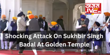 Shocking Attack On Sukhbir Singh Badal At Golden Temple