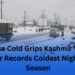 Intense Cold Grips Kashmir Valley, Srinagar Records Coldest Night of the Season