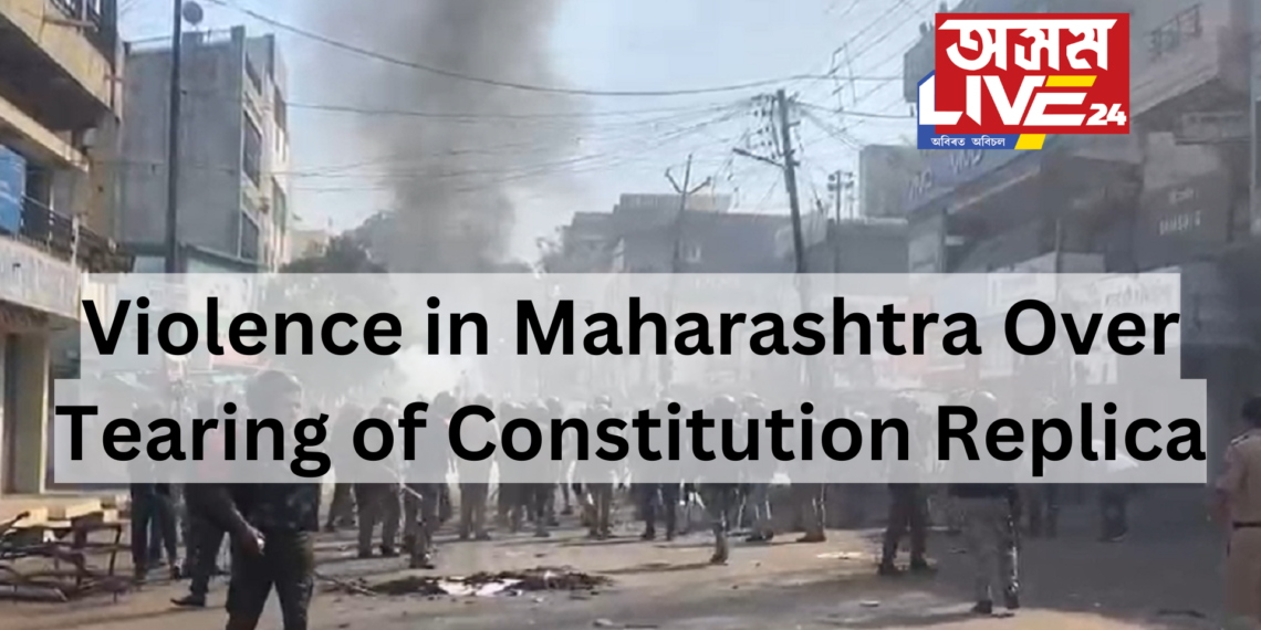 Violence Erupts in Parbhani, Maharashtra Over Tearing of Constitution Replica