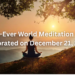 First-Ever World Meditation Day Celebrated on December 21, 2024