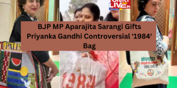 BJP MP Aparajita Sarangi Gifts Priyanka Gandhi ‘1984’ Bag, sparks row